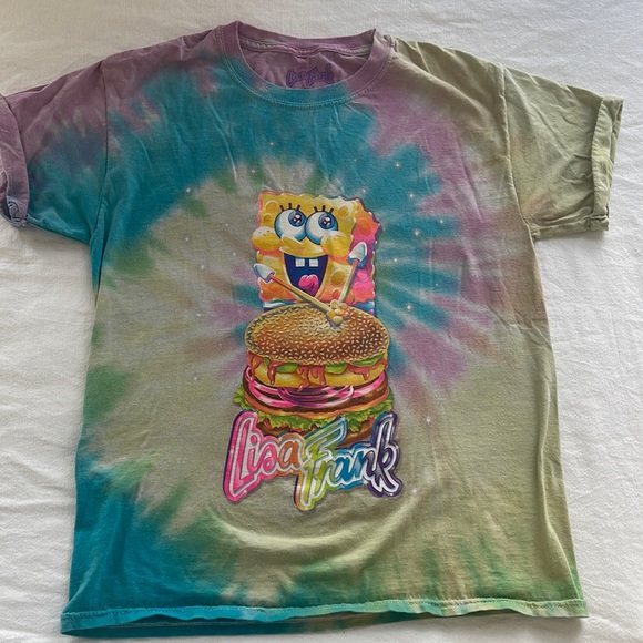 Lisa Frank/ Spongebob Collaboration T shirt - Picture 1 of 4